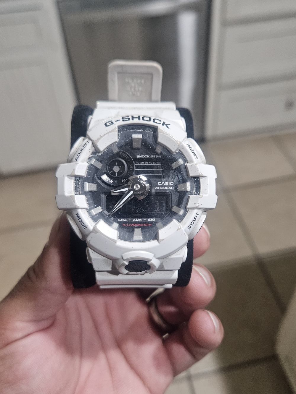 G-Shock White and Black Men's Sport Watch